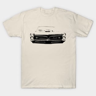 Pontiac GTO 1960s American classic car monoblock black T-Shirt